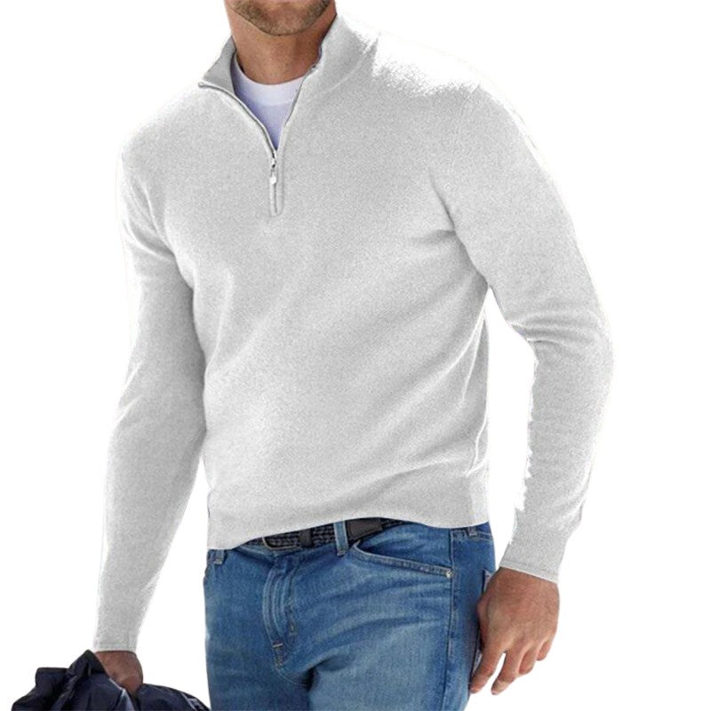 Joshua - Comfortable men's zipped cardigan with modern design