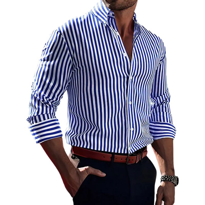 Milan striped cotton shirt