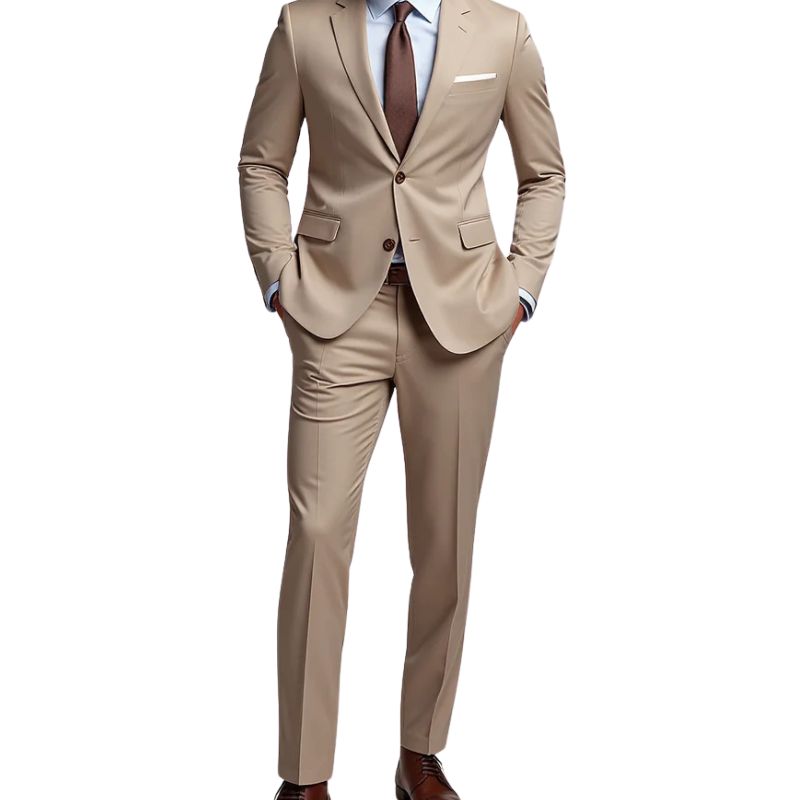 Alexis - Elegant 2-piece set with single-row jacket and formal trousers with pockets