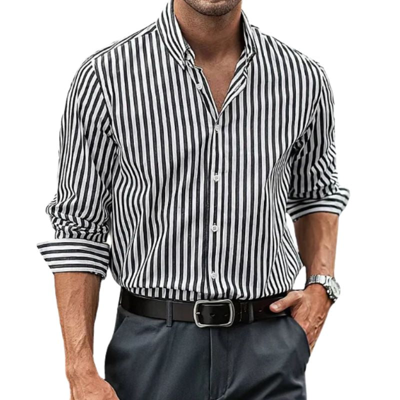 Milan striped cotton shirt
