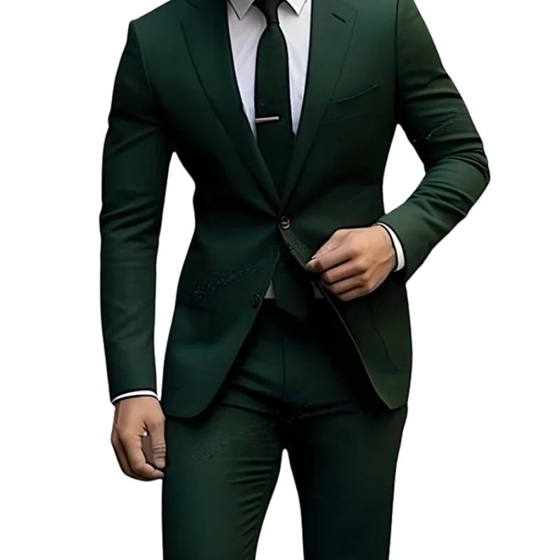 Alexis - Elegant 2-piece set with single-row jacket and formal trousers with pockets