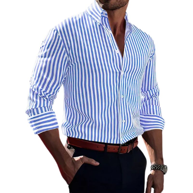 Milan striped cotton shirt