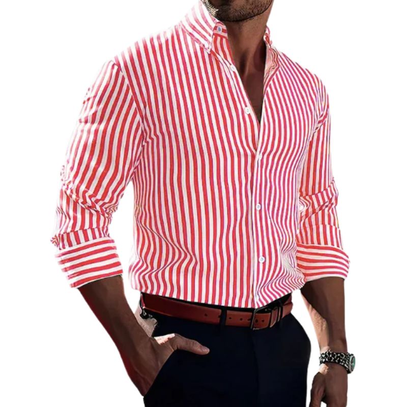 Milan striped cotton shirt
