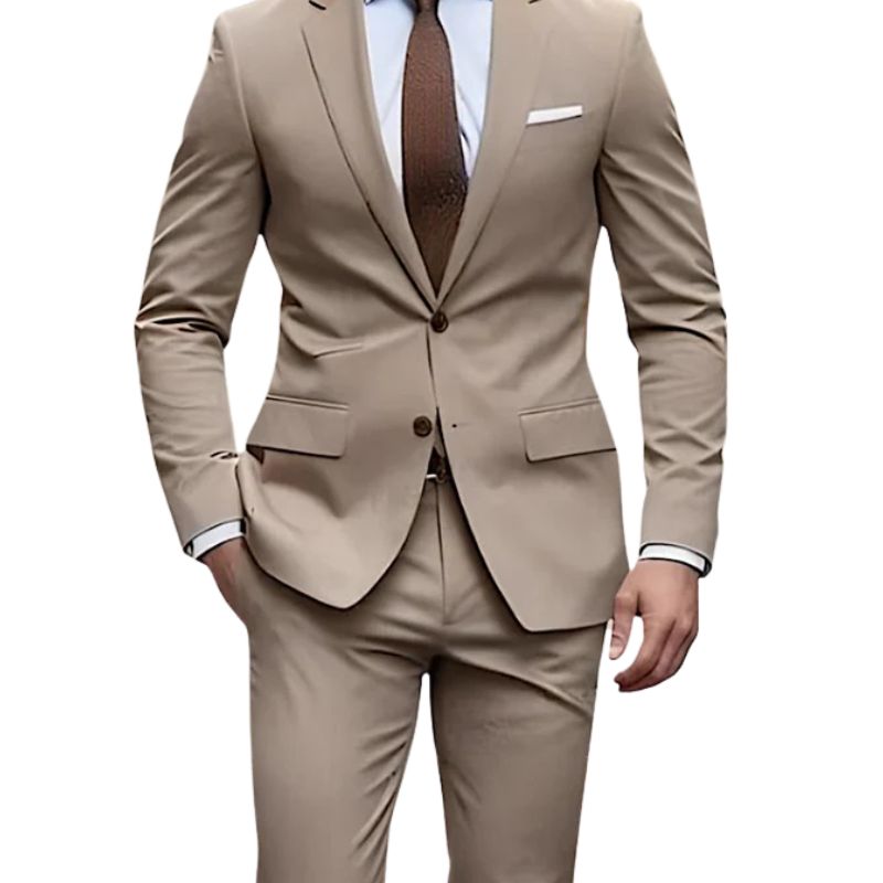 Alexis - Elegant 2-piece set with single-row jacket and formal trousers with pockets