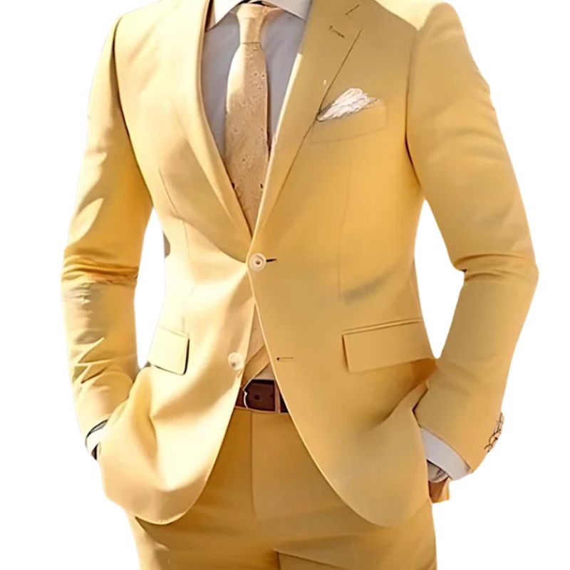 Alexis - Elegant 2-piece set with single-row jacket and formal trousers with pockets