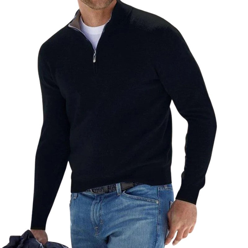 Joshua - Comfortable men's zipped cardigan with modern design
